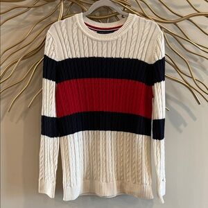Tommy Hilfiger  Striped Cable Knit Sweater